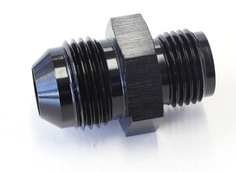 Aeroflow Inverted Seat Adapter 5/8"-18 to -8AN (AF704-08BLK) AF704-08BLK