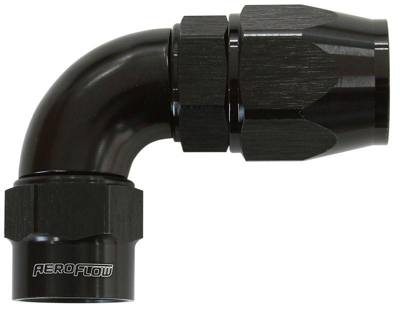 Aeroflow Kryptalon® Series Heavy Duty One Piece Swivel 90° Hose End -8AN (AF7053-08)