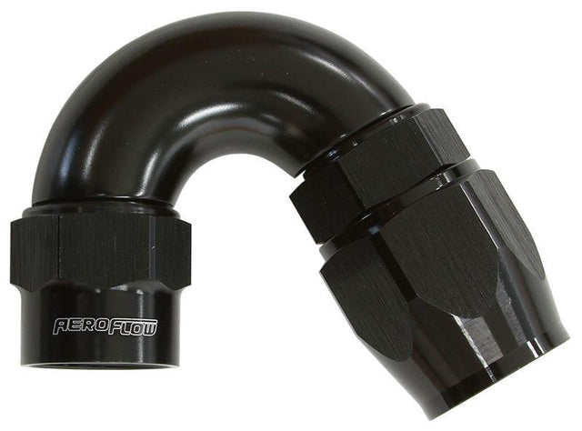 Aeroflow Kryptalon® Series Heavy Duty One Piece Swivel 150° Hose End -8AN (AF7055-08) AF7055-08