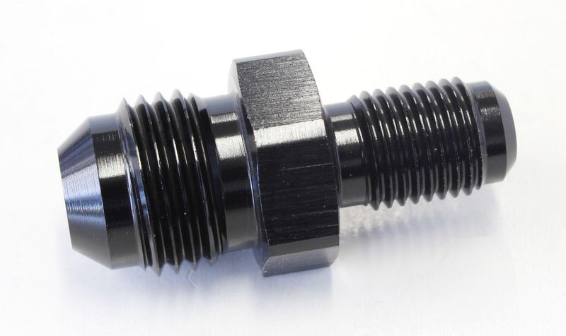 Aeroflow Inverted Seat Adapter 3/8"-24 to -6AN (AF707-06BLK) AF707-06BLK