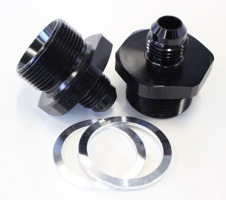 Aeroflow Carburettor Adapter - Male -6AN to 1" x 20 (AF708-06BLK)