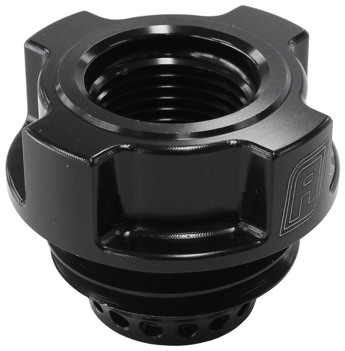 Aeroflow Oil Fill/Breather Cap (AF708-10-12BLK)