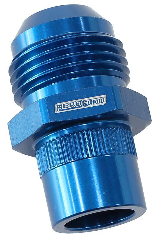 Aeroflow Press In Cover Breather Adapter - Blue (AF708-12-03) AF708-12-03