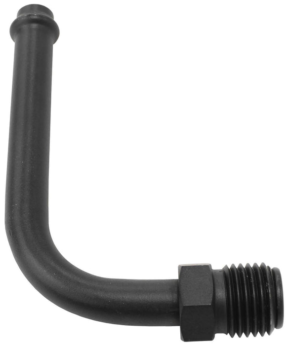 Aeroflow 90° Holley / Stromberg Inlet Fitting - Black (AF714-26BLK)