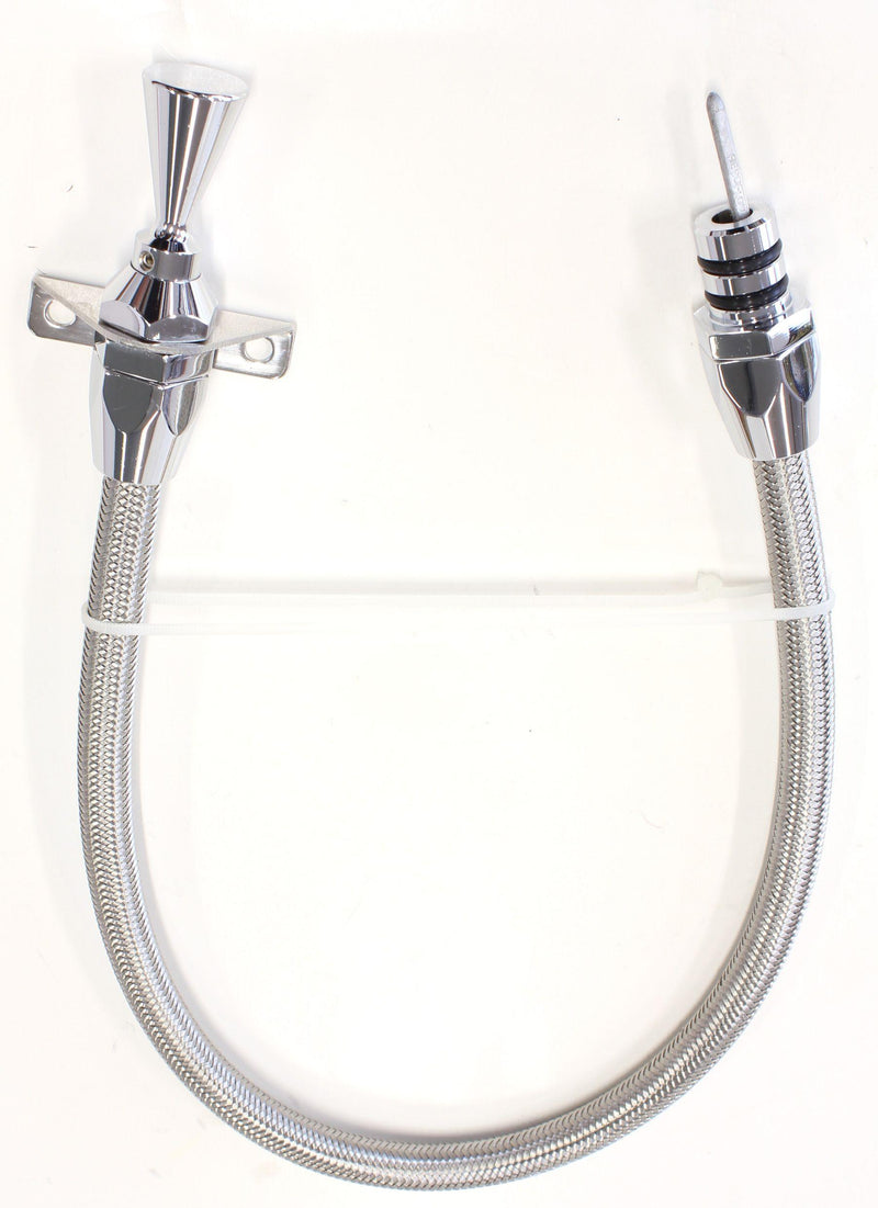 Aeroflow Firewall Mount Flexible Stainless Steel 24" (60cm) in length Transmission Dipstick (AF72-2501) AF72-2501