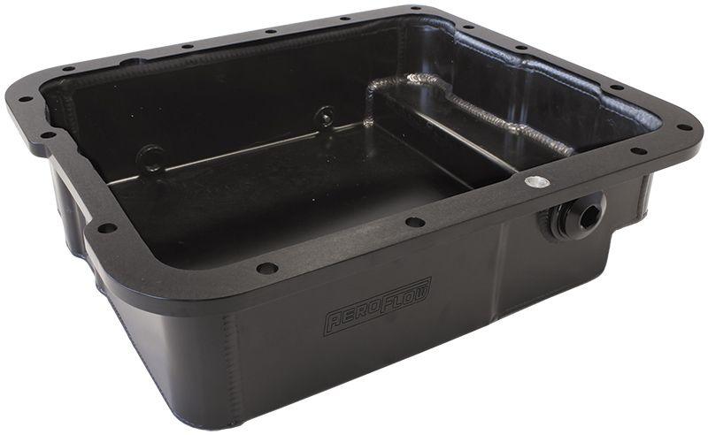 Aeroflow 3-1/2" (90mm) Deep Fabricated Transmission Pan including Filter Extension (AF72-3007BLK) AF72-3007BLK