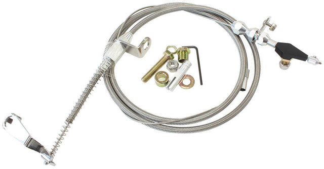 Aeroflow Kickdown Cable With Stainless Steel Cover & Chrome Ends (AF72-7002) AF72-7002
