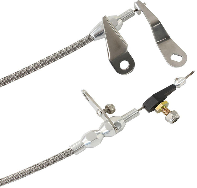 Aeroflow Kickdown Cable With Stainless Steel Cover & Chrome Ends (AF72-7003) AF72-7003