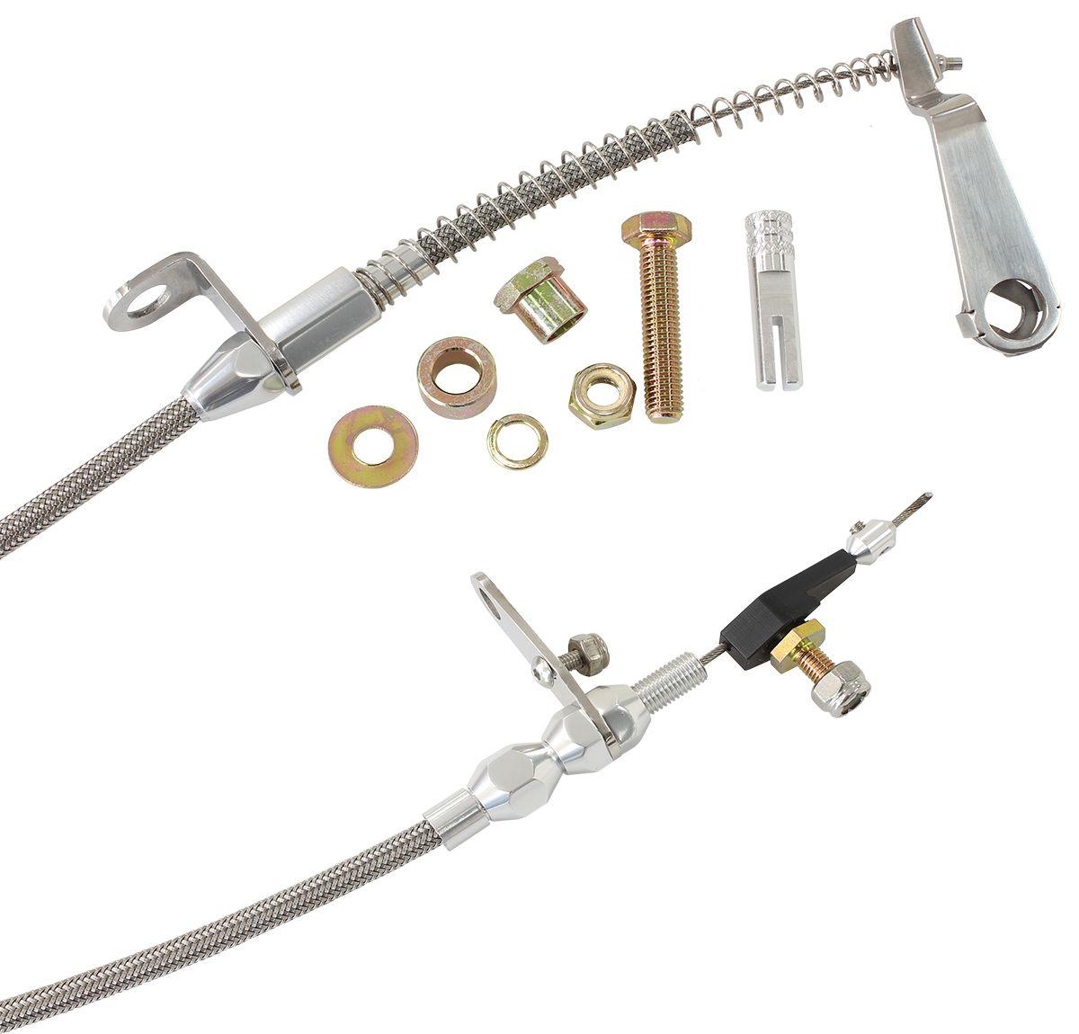 Aeroflow Kickdown Cable With Stainless Steel Cover & Chrome Ends (AF72-7005) AF72-7005