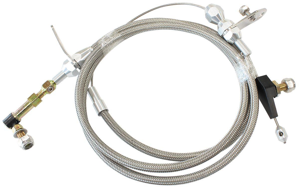 Aeroflow Kickdown Cable With Stainless Steel Cover & Chrome Ends (AF72-7006) AF72-7006