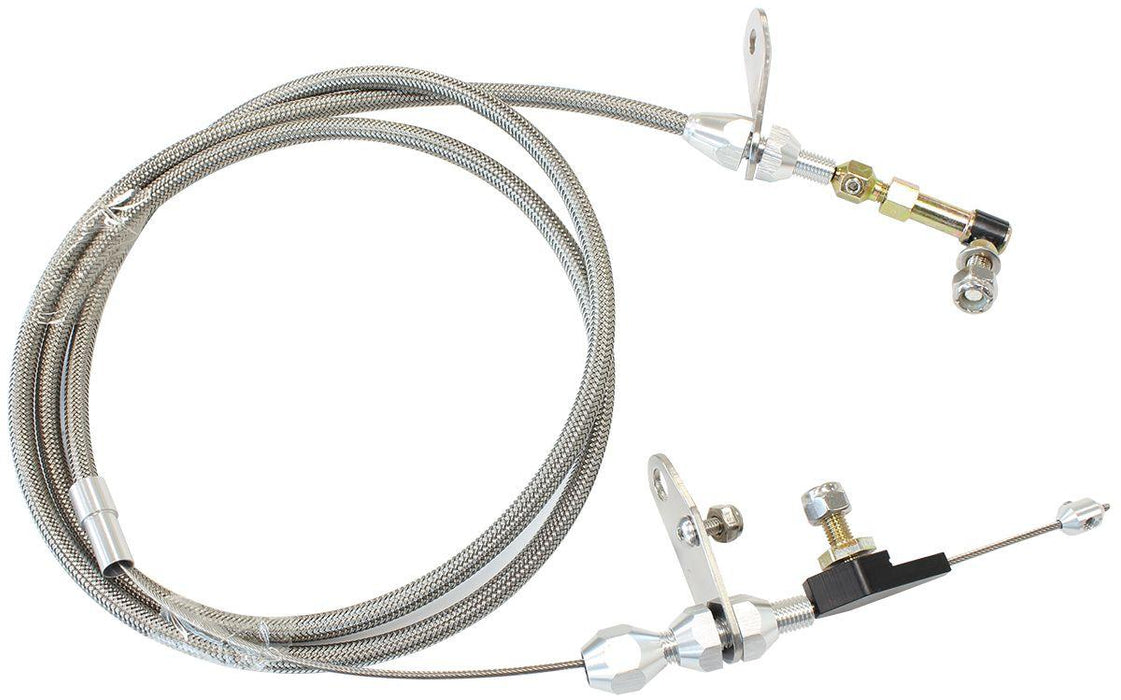 Aeroflow Kickdown Cable With Stainless Steel Cover & Chrome Ends (AF72-7008)