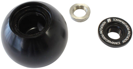 Aeroflow Bang Shift Billet Round Gear Knob with Bare Button Boss (AF72-9905BLK) AF72-9905BLK
