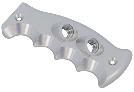 Aeroflow Pistol Grip Drivers Side Dual Button Plate, Silver (AF72-9923) AF72-9923