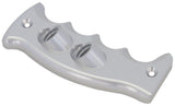 Aeroflow Pistol Grip Drivers Side Dual Button Plate, Silver (AF72-9923)