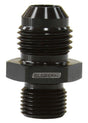 Aeroflow Metric to Male Flare Adapter M12 x 1.0mm to -6AN (AF738-06BLK) AF738-06BLK