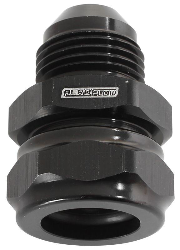Aeroflow 3/8" Barb to -6AN Adapter (AF741-06-06BLK) AF741-06-06BLK