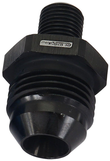 Aeroflow Metric to Male Flare Adapter M10 x 1mm to -8AN (AF743-08BLK) AF743-08BLK