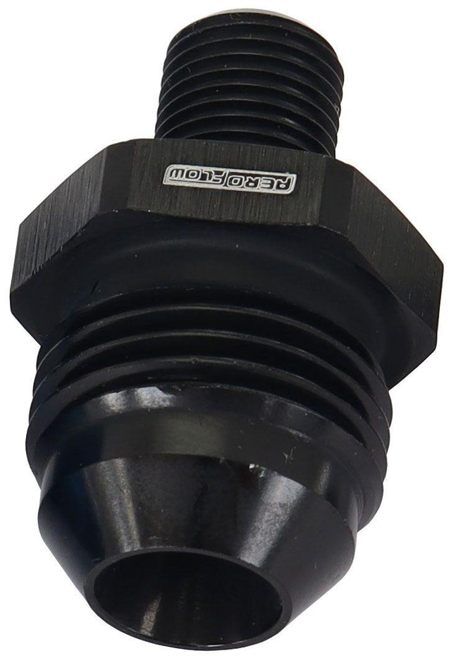 Aeroflow Metric to Male Flare Adapter M10 x 1mm to -8AN (AF743-08BLK) AF743-08BLK