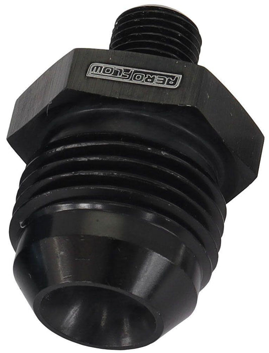 Aeroflow Metric to Male Flare Adapter M10 x 1mm to -10AN (AF743-10BLK)