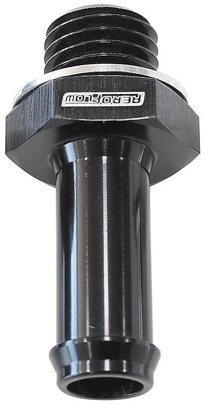 Aeroflow Barb EFI Fuel Pump Adapter M10 x 1.0mm to 3/8" (AF745-02BLK) AF745-02BLK