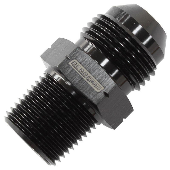 Aeroflow 1/4" BSPT to -6AN Adapter (AF756-06BLK)