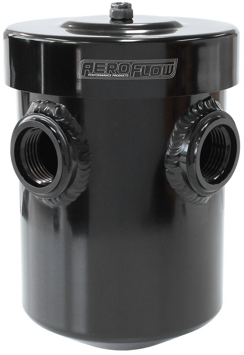 Aeroflow Dry Sump / Breather Tank - Black (AF77-1019BLK) AF77-1019BLK