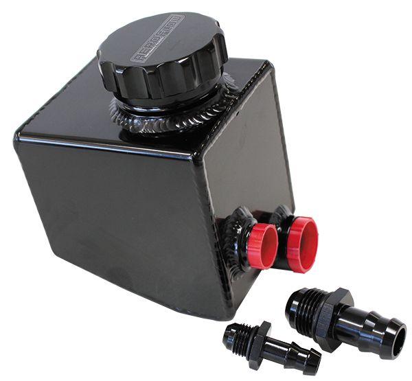 Aeroflow Fabricated Aluminium Power Steering Reservoir - Black Finish (AF77-1020BLK) AF77-1020BLK