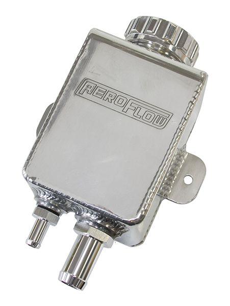 Aeroflow Fabricated Square Power Steering Reservoir - Polished (AF77-1025) AF77-1025
