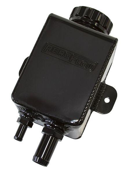 Aeroflow Fabricated Square Power Steering Reservoir - Black (AF77-1025BLK) AF77-1025BLK