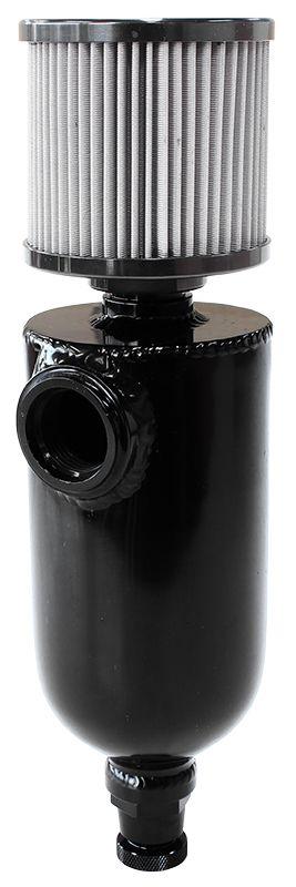 Aeroflow Universal Breather Tank - Black (AF77-1028BLK) AF77-1028BLK