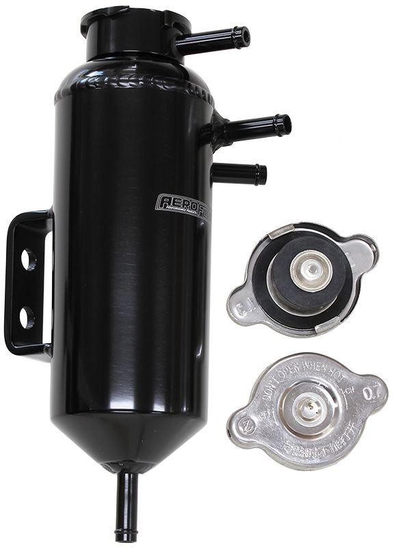 Aeroflow Universal Header Tank - Black (AF77-1031BLK) AF77-1031BLK