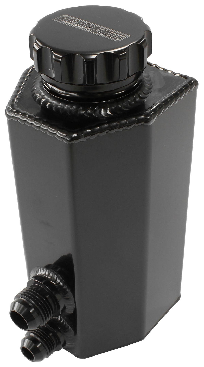 Aeroflow Universal Fabricated Power Steering Tank - Black (AF77-1032BLK) AF77-1032BLK