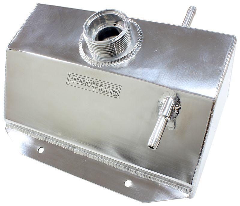 Aeroflow Fabricated Radiator Overflow Tank - Polished (AF77-1033)