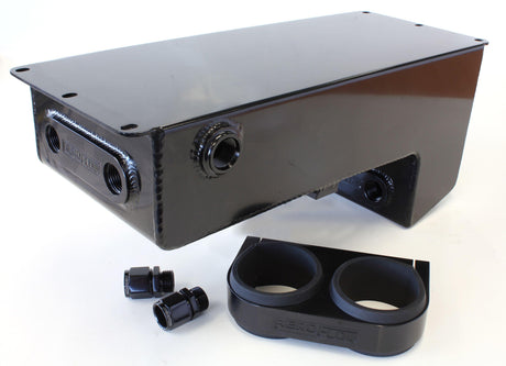 Aeroflow Dual EFI Pump Under-Car Surge Tank (AF77-1044BLK) AF77-1044BLK