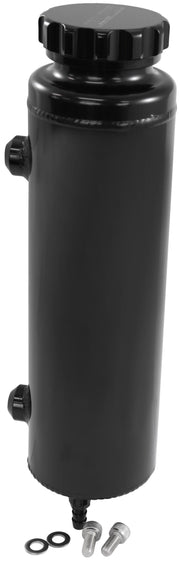 Aeroflow Universal Large Fabricated Alloy Radiator Overflow Tank - Black Finish (AF77-1115BLK)