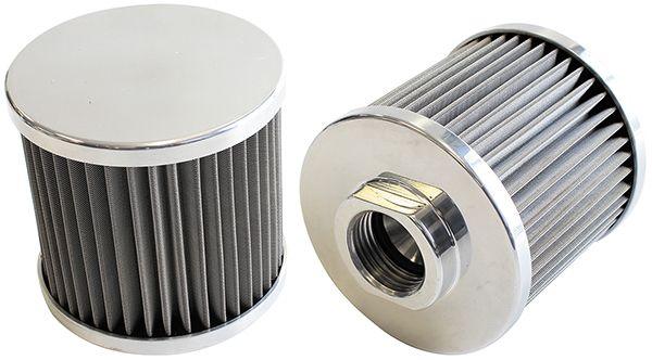 Aeroflow Stainless Steel Billet Breather with -10AN Female Thread (AF77-2000) AF77-2000
