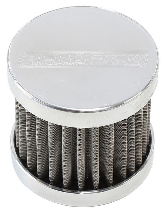 Aeroflow Stainless Steel Billet Breather with -6AN Female Thread (AF77-2003)