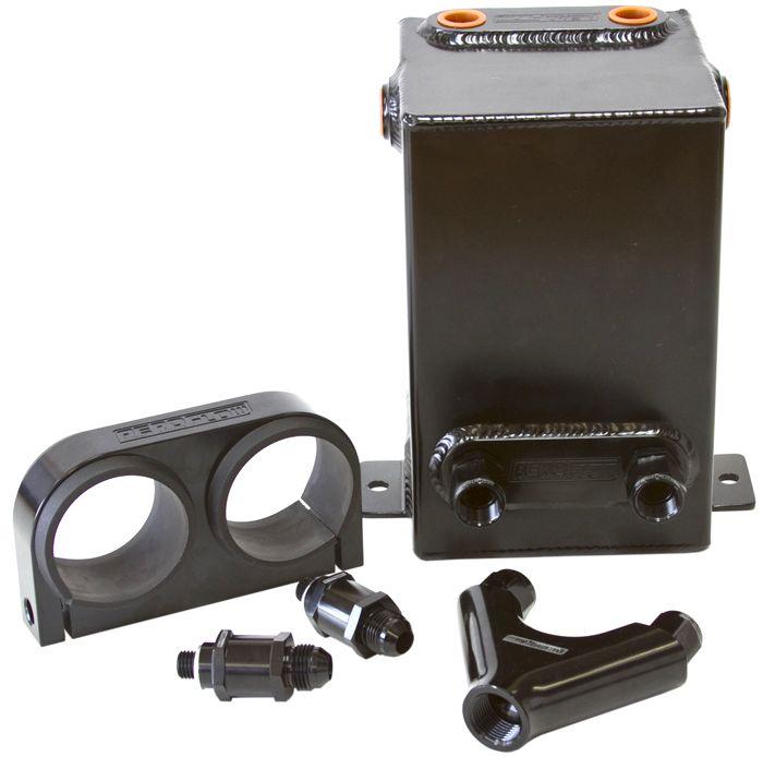 Aeroflow Dual EFI Pump Surge Tank Kit - Black (AF77-2044BLK) AF77-2044BLK