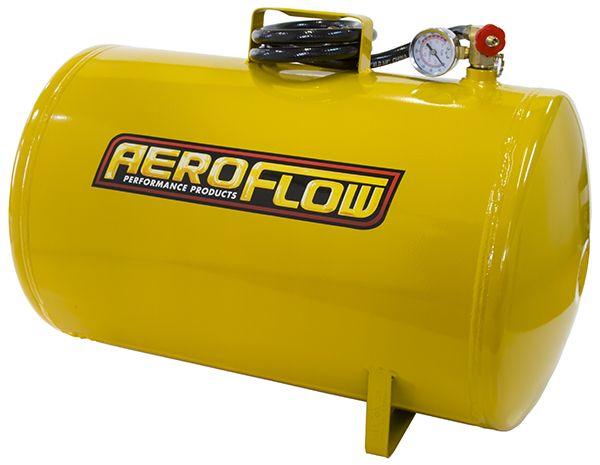 Aeroflow 10 Gallon Steel Portable Air Tank - Yellow (125 PSI Max) (AF77-3011)