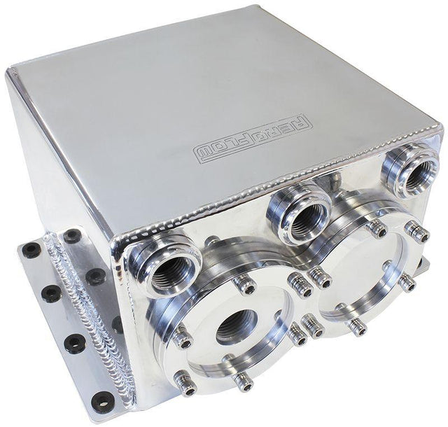 Aeroflow Dual EFI Pump Surge Tank - Polished (AF77-3244) AF77-3244
