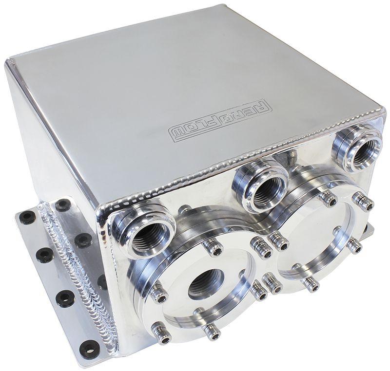 Aeroflow Dual EFI Pump Surge Tank - Polished (AF77-3244) AF77-3244