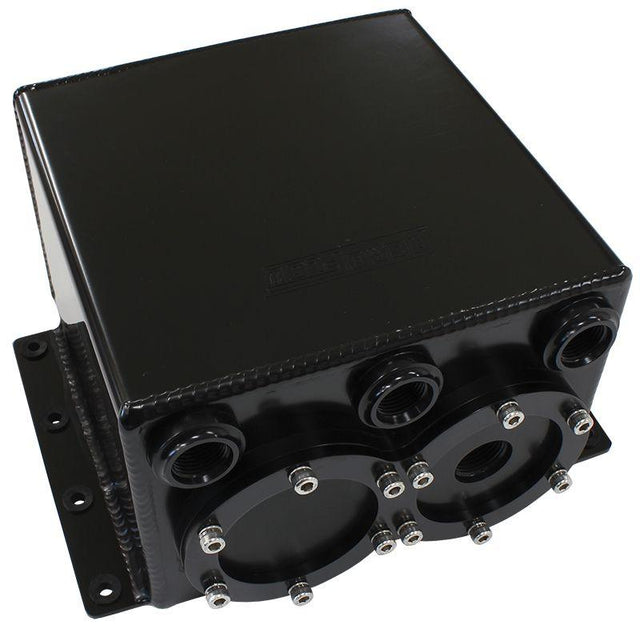 Aeroflow Dual EFI Pump Surge Tank - Black (AF77-3244BLK) AF77-3244BLK