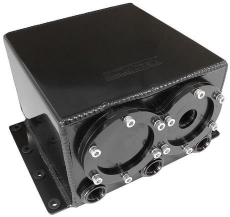 Aeroflow Dual EFI Pump Under-Car Surge Tank (AF77-4244BLK) AF77-4244BLK