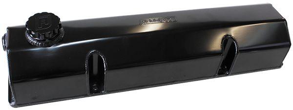 Aeroflow SB Chev Fabricated Billet Valve Covers with -12ORB Breather Ports (AF77-5000BLK-12) AF77-5000BLK-12