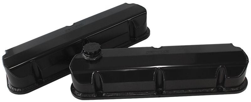 Aeroflow Ford Windsor 289-351 Fabricated Billet Valve Covers (AF77-5002BLK) AF77-5002BLK