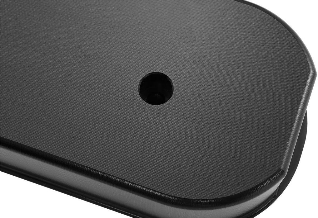 Aeroflow GM LS Billet Valve Cover Set, Black Finish with No Logo (AF77-5011BLK)