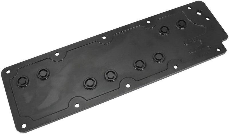 Aeroflow GM LS3 Billet Valley Plate, Black Finish (AF77-5016BLK)