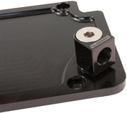 Aeroflow GM LS Billet Valley Plate Banjo Oil Pressure Adapter (AF77-5017)