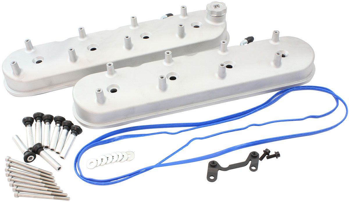 Aeroflow GM LS Factory Valve Cover Set, Tall Height, Natural Cast Finish (AF77-5019)