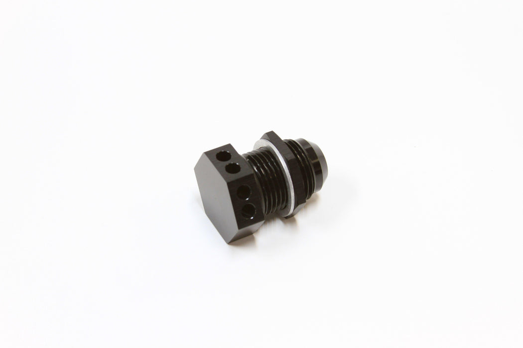 Aeroflow Bolt In Breather Bulkhead -10 (AF777-10BLK)